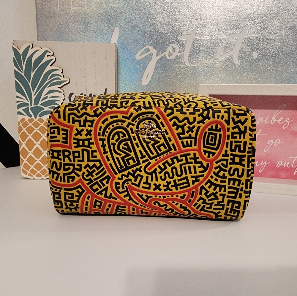 Coach Disney Mickey Mouse X Keith Haring Small make up bag